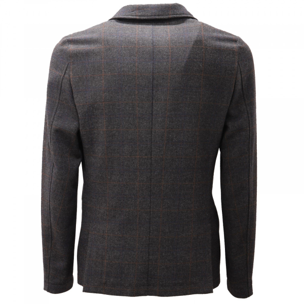 7188AD giacca uomo ALESSANDRINI HOMME COUTURE grey/brown check jacket man