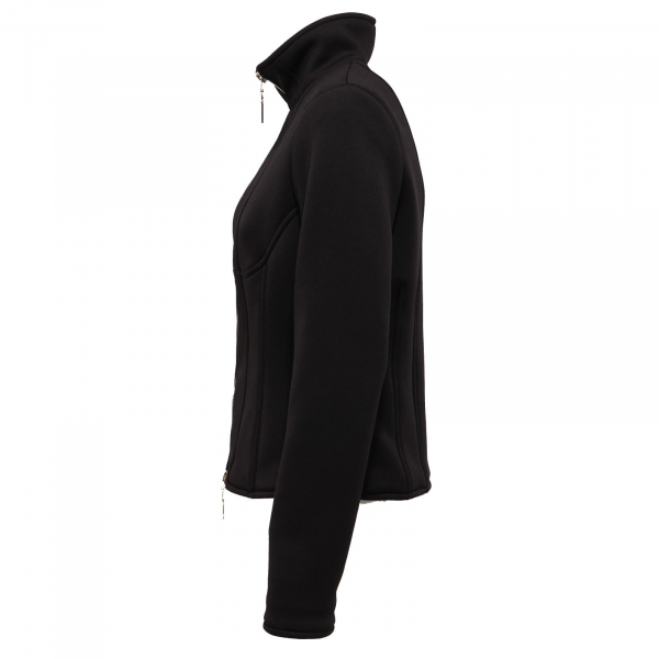 7194AB giubbotto donna MANGANO black neoprene effect jacket women