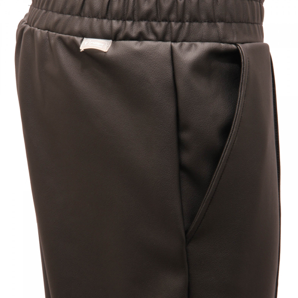 7206AM pantalone donna FREDDY woman veg leather trousers black