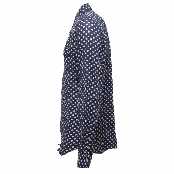 7233W camicia uomo HYDROGEN lino linen blue shirt men