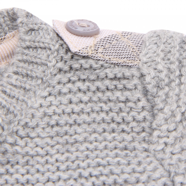 7247T cardigan bimba BURBERRY cotone grigio maglione sweater cotton kid