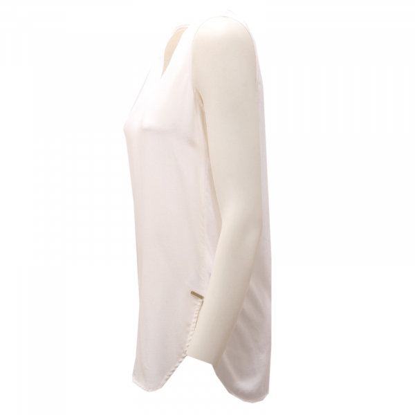 7250AC canotta donna WOOLRICH ivory cotton/silk tank top woman