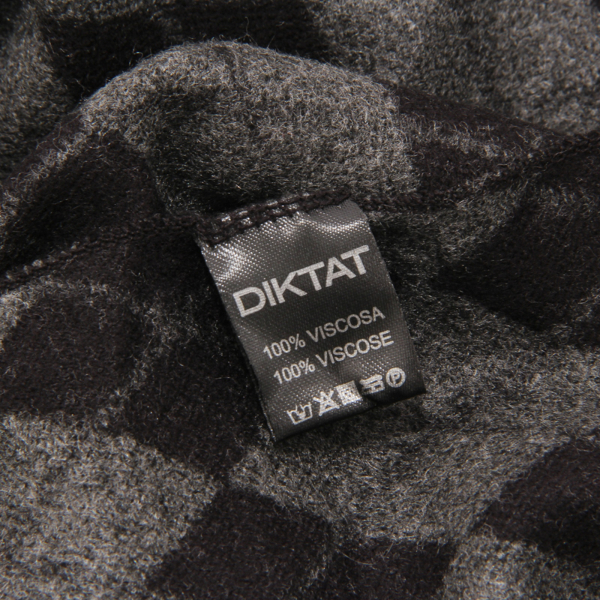 7258AT sciarpa uomo DIKTAT man scarf grey/black