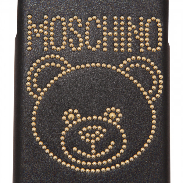 7265AP Custodia Teddy nera MOSCHINO cover compatibile 11pro