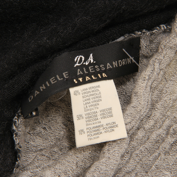 7279AT sciarpa uomo DANIELE ALESSANDRINI man wool blend scarf