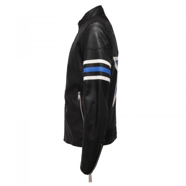 7301J giubbotto uomo FREEDOMDAY eco-leather black biker jacket man