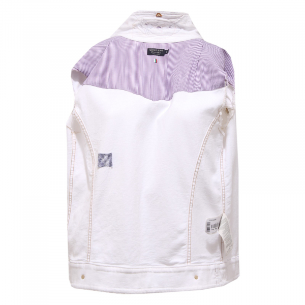 7314O giacca senza maniche ARMANI JEANS bianco giacca donna jacket woman
