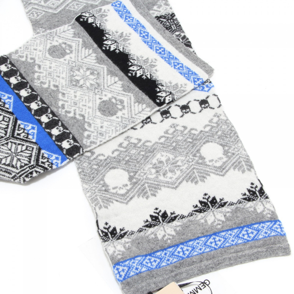 7317N sciarpa GEMMA.H UOMO grigio bluette sciarpe uomo scarf men