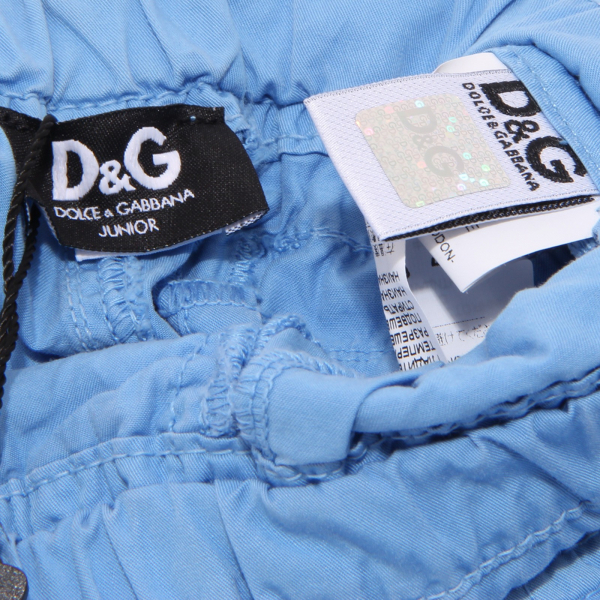 7353T bermuda bimbo D&G JUNIOR cotone azzurro short pant kid