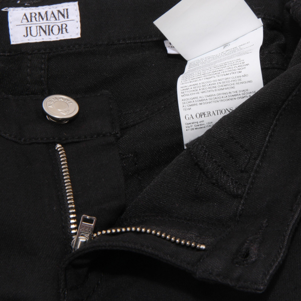 7356U pantalone bimba ARMANI JUNIOR nero pant trouser kid