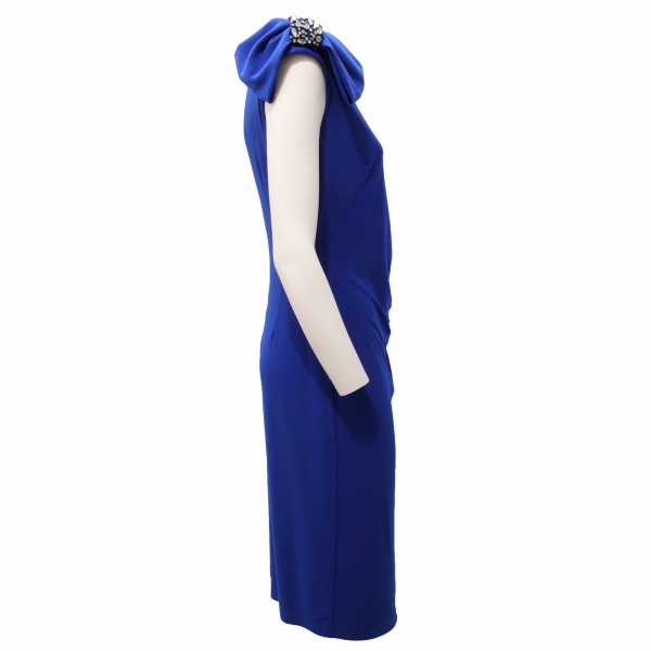 7366AF abito donna JOSEPH RIBKOFF eletric blue dress woman