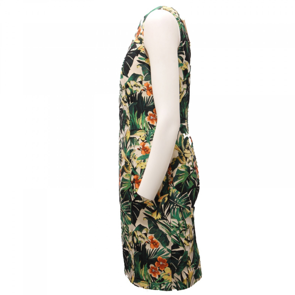 7375AE abito donna BOTTEGA MARTINESE off white/multicolor dress woman