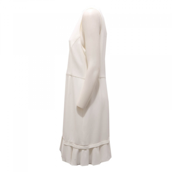7383AH vestito donna EMPORIO ARMANI off white viscose blend dress woman
