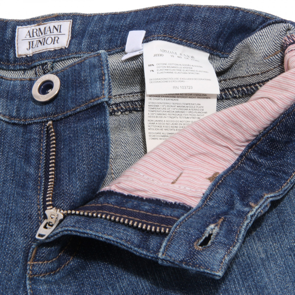 7388U jeans bimba ARMANI JUNIOR blu denim pant trouser kid