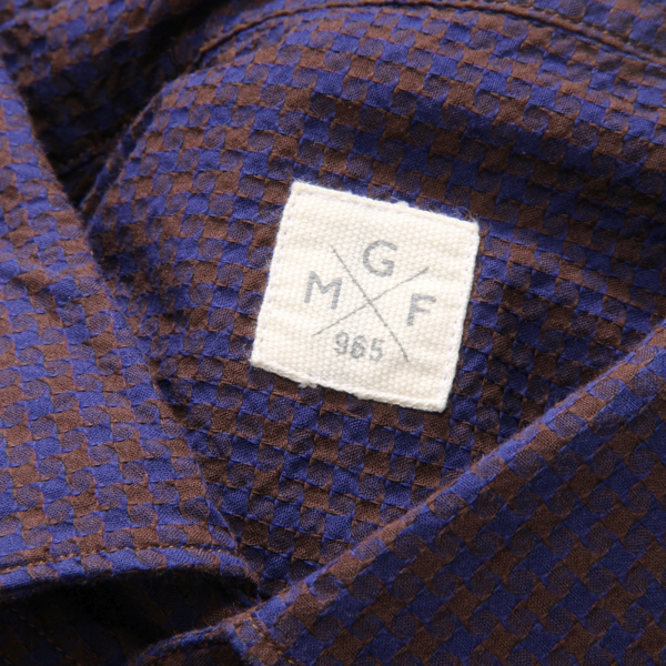 7436AR camicia uomo GMF 965 man pied-de-poule shirt