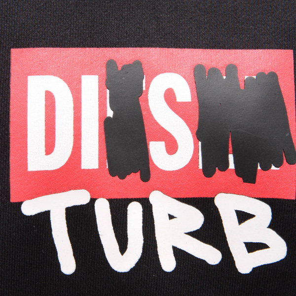 7442AO felpa bimbo DIESEL boy kid sweatshirt black
