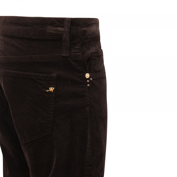 7442AZ PANTALONE VELLUTO DONNA MASON'S OLIVIA WOMAN VELVET TROUSERS