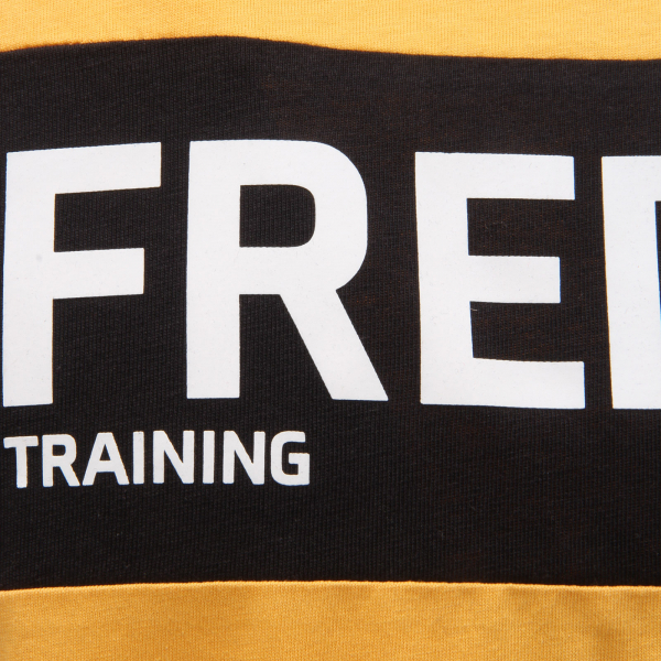 7460AG maglia uomo FREDDY yellow cotton printed t-shirt man