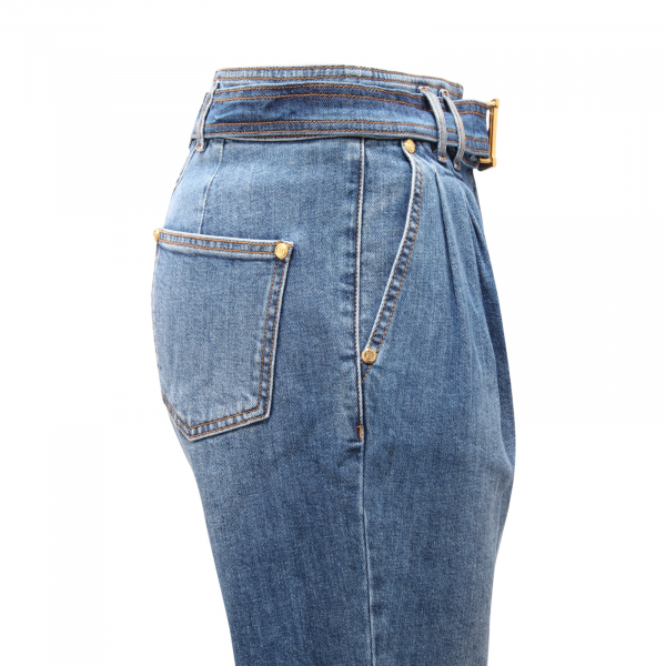 7463AP jeans bimba BALMAIN PARIS girl kid denim trousers