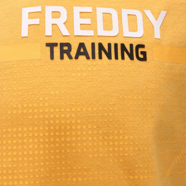 7471AG maglia uomo FREDDY yellow cotton printed t-shirt man