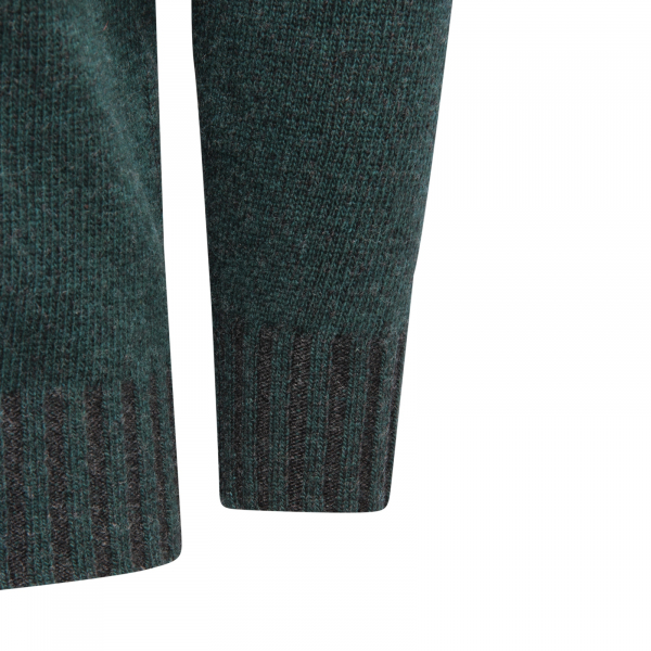 7471AV MAGLIONE UOMO BECOME MAN WOOL SWEATER GREEN