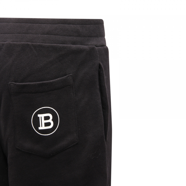 7475AP pantalone bimbo BALMAIN PARIS boy kid sweatpants black