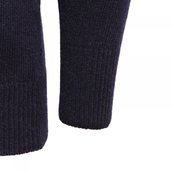 7481AV MAGLIONE UOMO BECOME MAN WOOL BLEND SWEATER BLUE