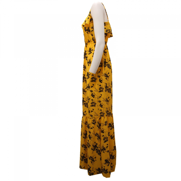 Michael kors yellow and black dress store