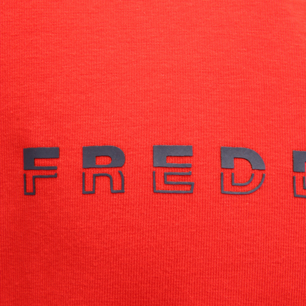 7508AG maglia uomo FREDDY red cotton print t-shirt man