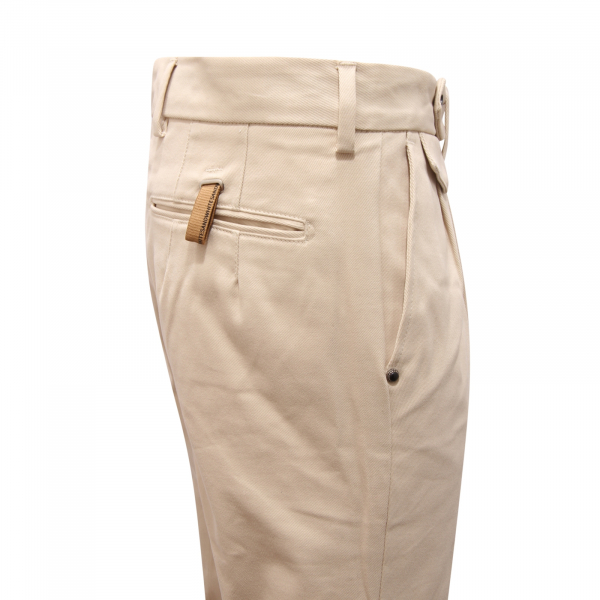 7508AU PANTALONE UOMO WHITE SAND LUKE MAN TROUSERS
