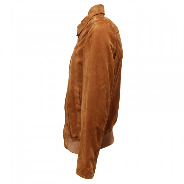 7510J  giubbotto uomo DONDUP light brown vintage effect suede jacket man