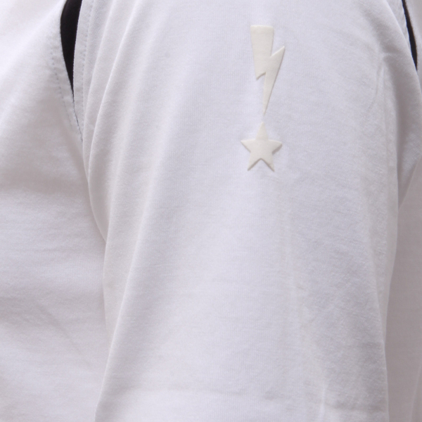 7530AG maglia uomo NEIL BARRETT white/black t-shirt man