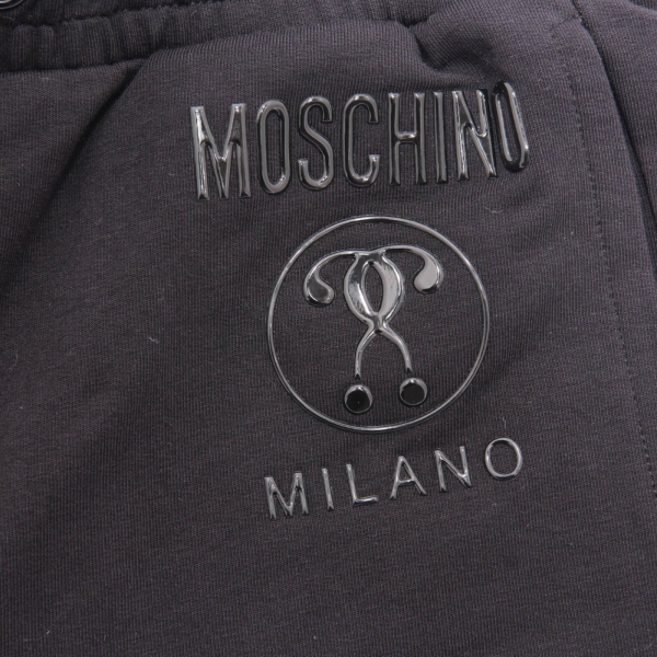 7565AH bermuda bimbo MOSCHINO TEEN black sweat shorts kids