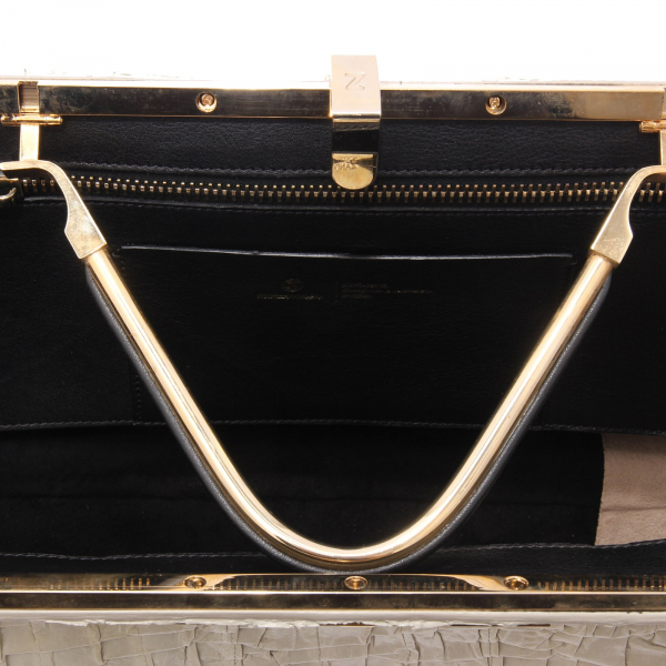 7609AD borsa donna ZANCHETTI AMLETO  white eel leather bag woman