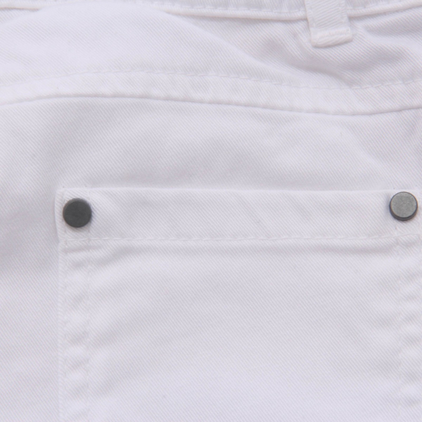 7609AH pantalone bimbo boy MAPERO' off white cotton trouser