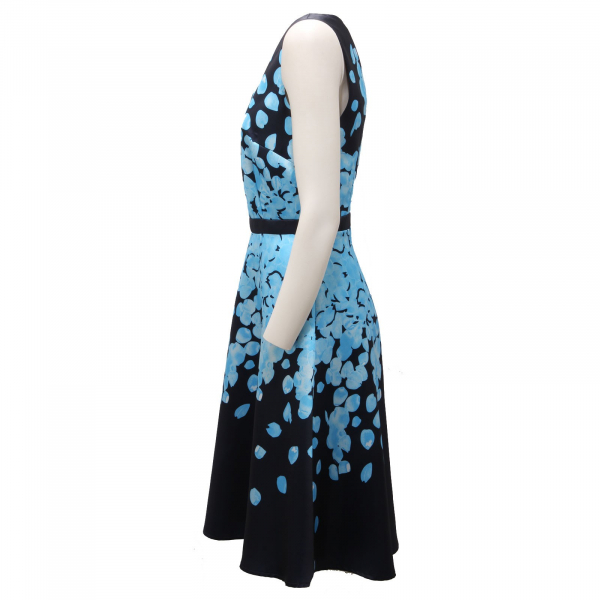 7625AF abito donna SOLOGIOIE blue/light blue dress women