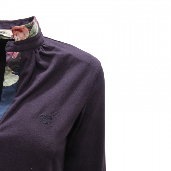 POLO DONNA HENRY COTTON'S WOMAN STRETCH POLO BLUE