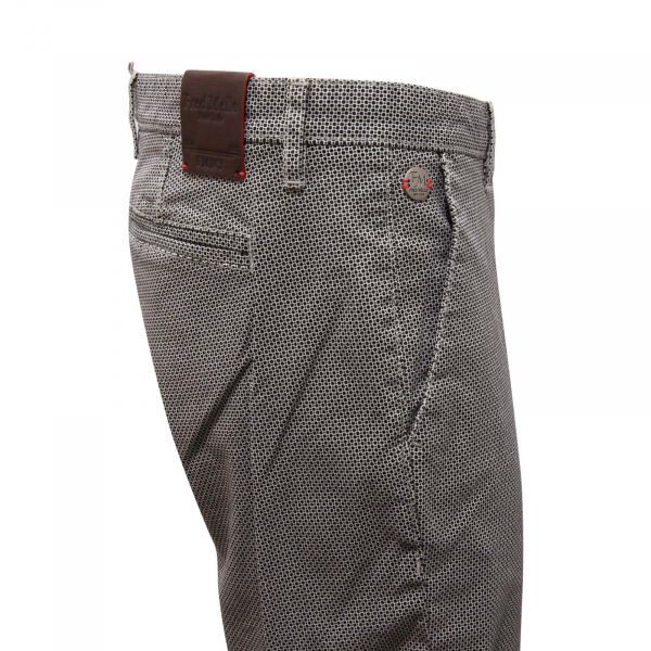 7631AQ pantalone uomo FRED MELLO man trousers black/white