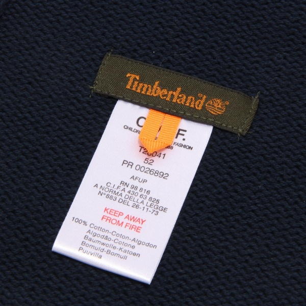 7644T sciarpa bimbo TIMBERLAND cotone blu scarf cotton kid