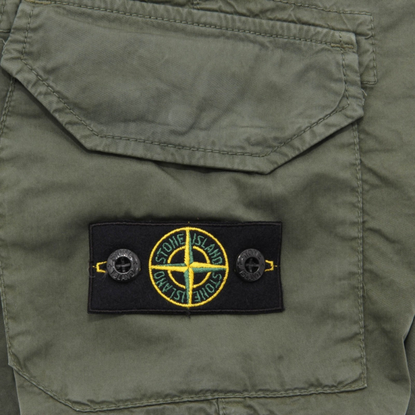 7668AH bermuda bimbo STONE ISLAND JUNIOR green shorts kids