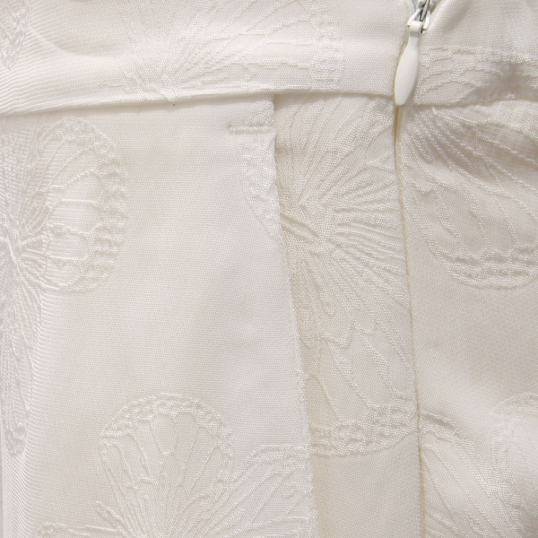 7669AE pantalone donna TWIN-SET white embroidery trouser woman