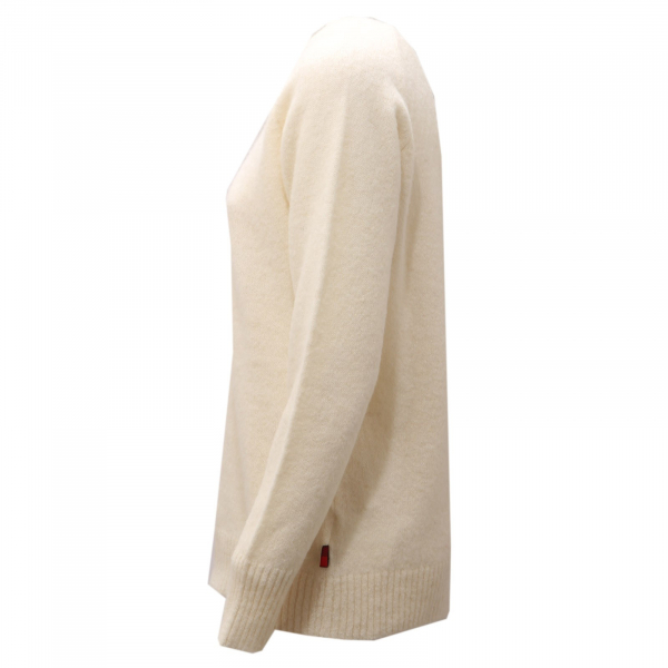 7673AD maglione donna WOOLRICH off white wool sweater woman