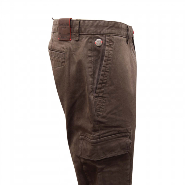 7684AQ pantalone cargo uomo FRED MELLO man trousers green