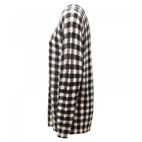 7693AD maglia donna MICHAEL KORS black/white wool sweater woman