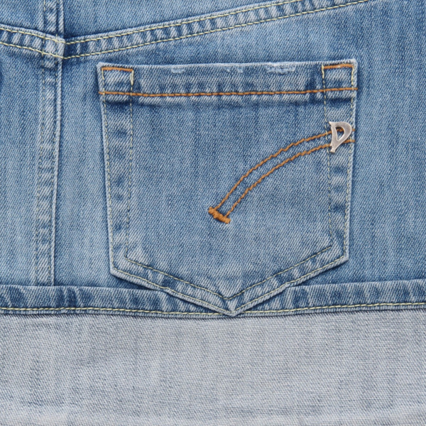 7699AH gonna bimba girl DONDUP blue denim cotton skirt