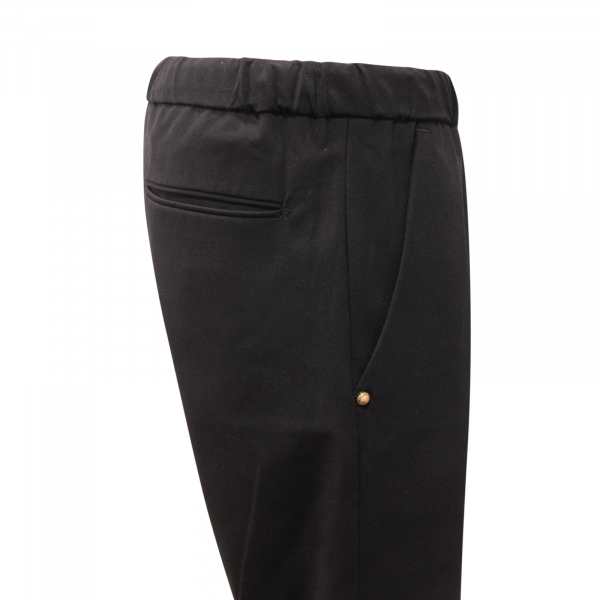 7702AU PANTALONE DONNA WHITE SAND MARILYN WOMAN TROUSERS BLACK