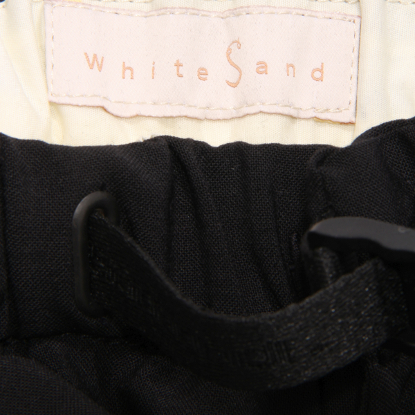 7702AU PANTALONE DONNA WHITE SAND MARILYN WOMAN TROUSERS BLACK