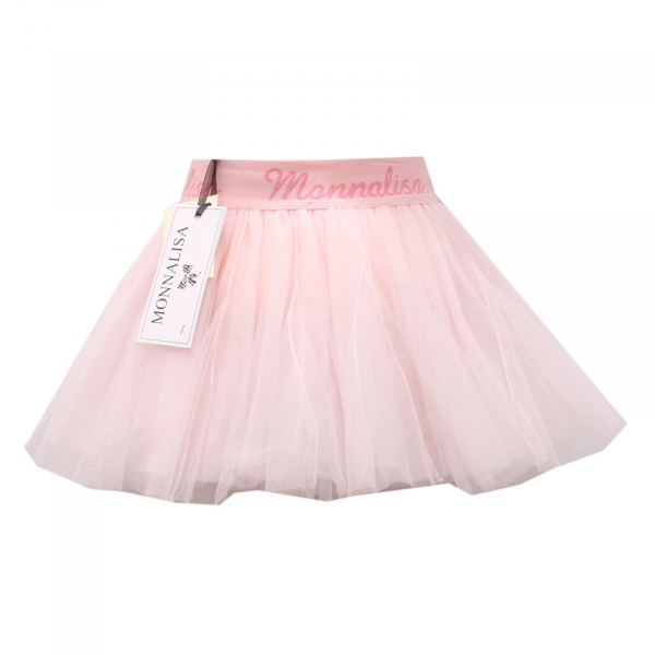 gonna bimba girl MONNALISA pink tulle skirt kid