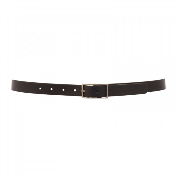 7707AZ CINTURA UOMO NO BRAND MAN LEATHER BELT BLACK