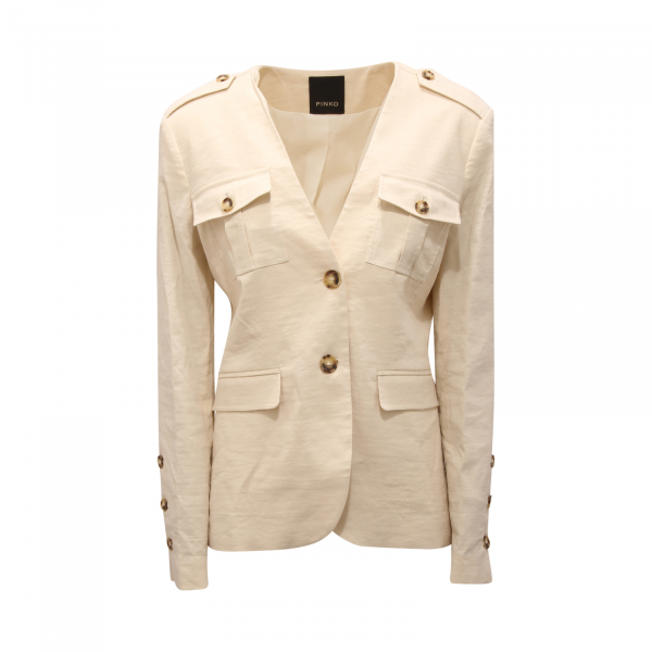 7708AT giacca donna PINKO ETABETA woman linen blend jacket